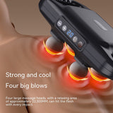 Four Head Massage Gun Massage Gun Whole Body High Frequency Muscle Relaxation Massager