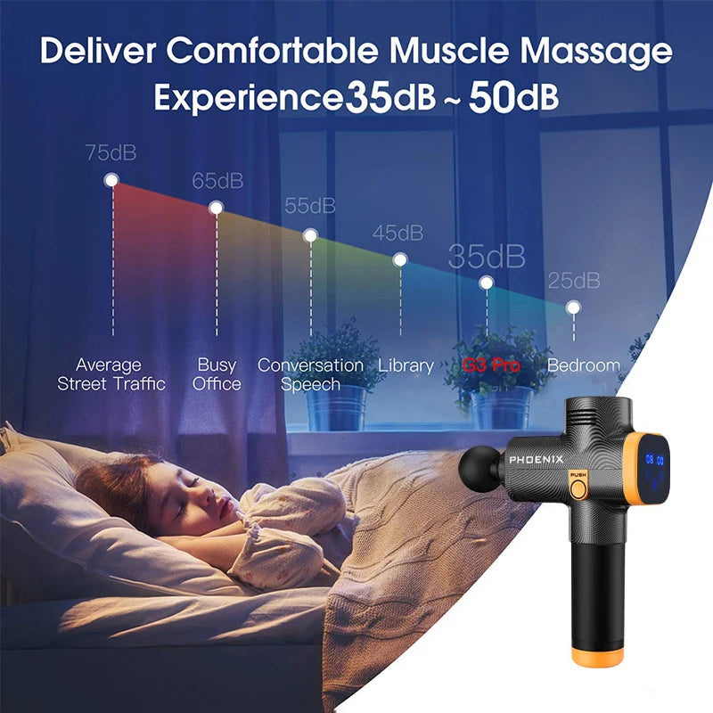 Phoenix A2 Deep Tissue Massage Gun - Portable Handheld Muscle Relaxation & Fascia Therapy Vibrator